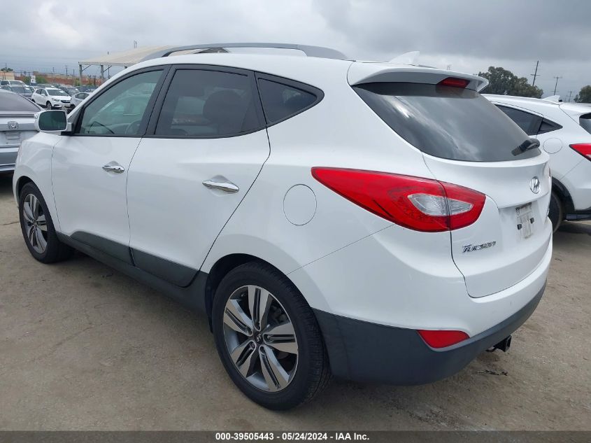 2015 Hyundai Tucson Limited VIN: KM8JU3AG3FU091686 Lot: 39505443