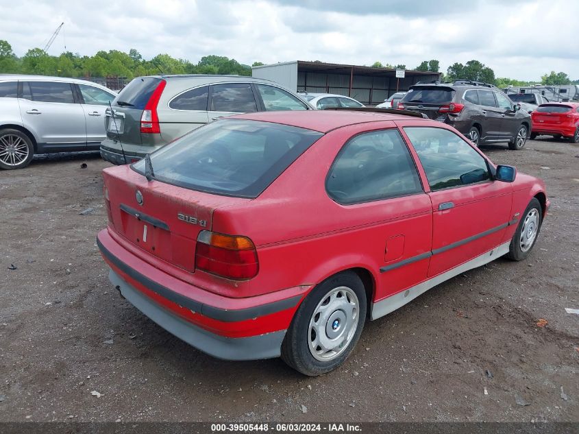 1995 BMW 318 Ti VIN: WBACG5321SAM52388 Lot: 39505448