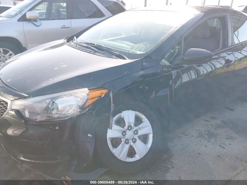 2014 Kia Forte Lx VIN: KNAFK4A6XE5140918 Lot: 39505489