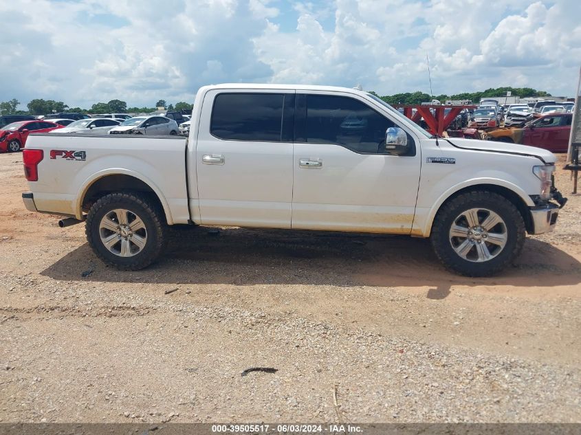 2018 Ford F-150 Lariat VIN: 1FTEW1E55JKC91440 Lot: 39505517