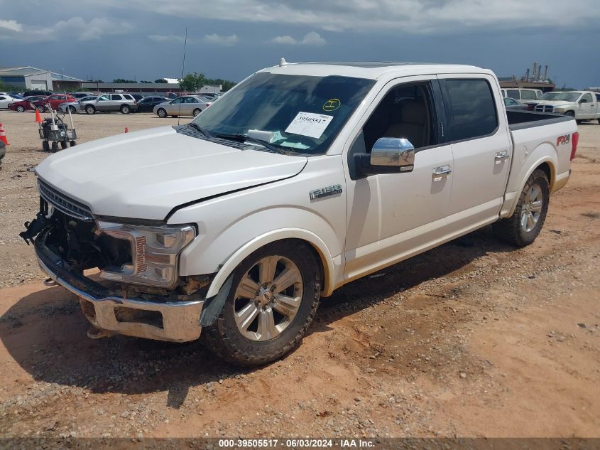 2018 Ford F-150 Lariat VIN: 1FTEW1E55JKC91440 Lot: 39505517