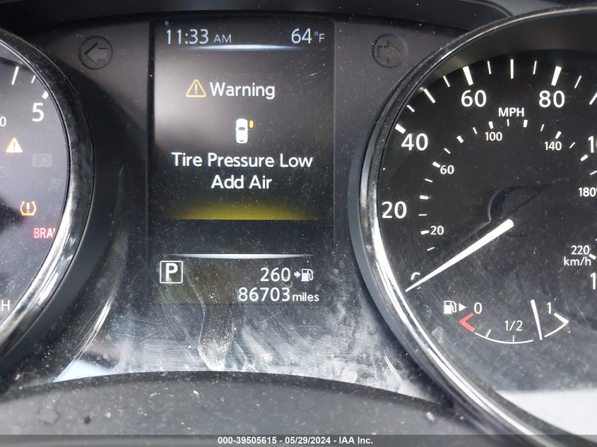 2017 Nissan Rogue Sv VIN: KNMAT2MV2HP615603 Lot: 39505615