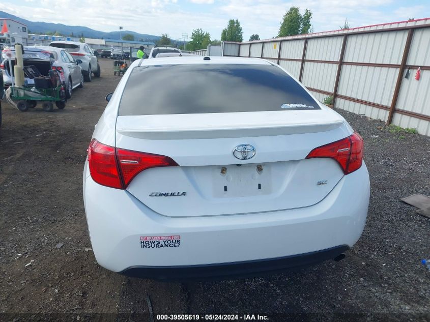 2017 Toyota Corolla Se VIN: 2T1BURHE3HC802187 Lot: 39505619