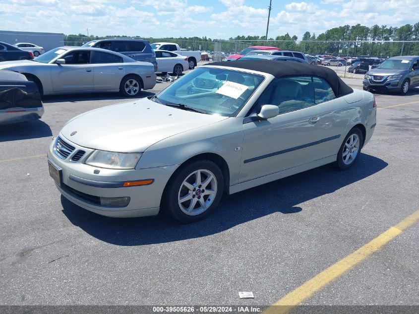 2007 Saab 9-3 2.0T VIN: YS3FD79Y476104992 Lot: 39505626