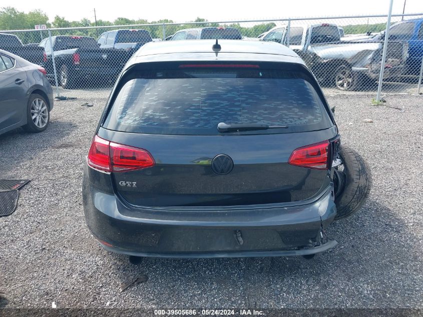 2015 VOLKSWAGEN GOLF GTI 2.0T AUTOBAHN 4-DOOR - 3VW4T7AU5FM030925