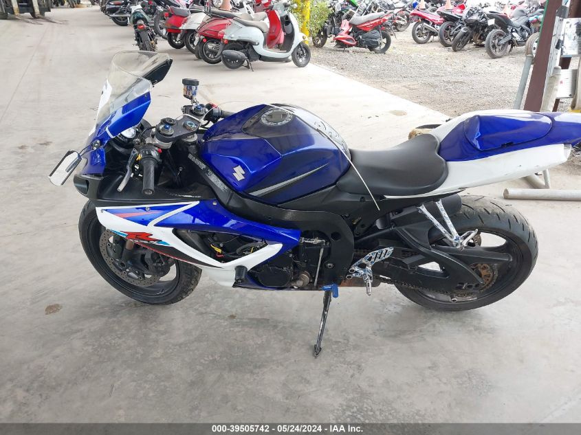 2007 Suzuki Gsx-R750 VIN: JS1GR7KAX72108069 Lot: 39505742