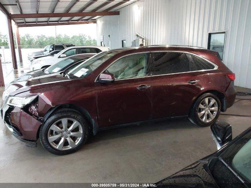 2016 Acura Mdx Advance Entertainment Packages/Advance Package VIN: 5FRYD3H94GB004686 Lot: 39505759