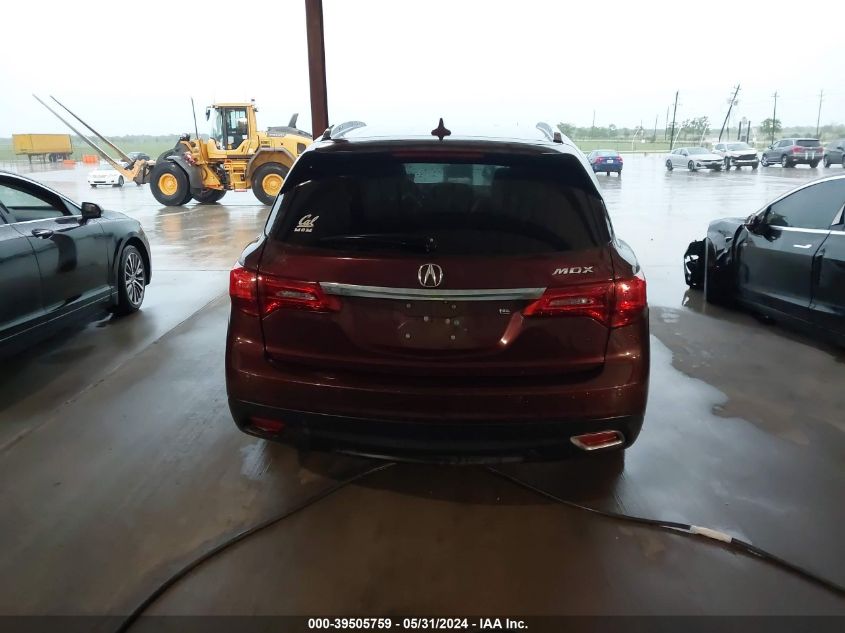 2016 Acura Mdx Advance Entertainment Packages/Advance Package VIN: 5FRYD3H94GB004686 Lot: 39505759