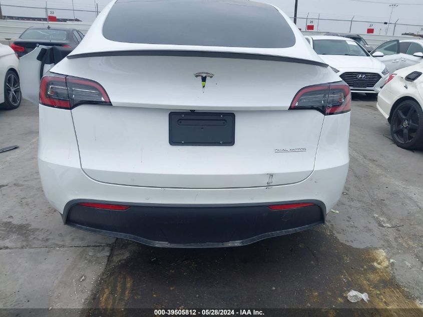 2021 Tesla Model Y Performance Dual Motor All-Wheel Drive VIN: 5YJYGDEF2MF294060 Lot: 39505812