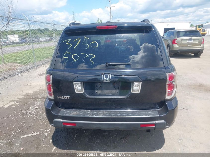 2006 Honda Pilot Ex-L VIN: 5FNYF28526B019883 Lot: 39505833