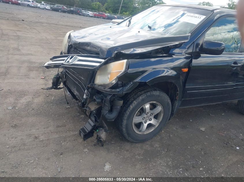 2006 Honda Pilot Ex-L VIN: 5FNYF28526B019883 Lot: 39505833