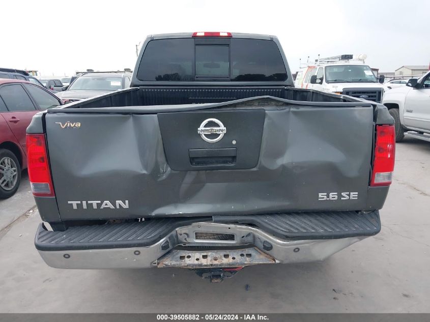 2007 Nissan Titan Se VIN: 1N6BA06A67N219187 Lot: 39505882