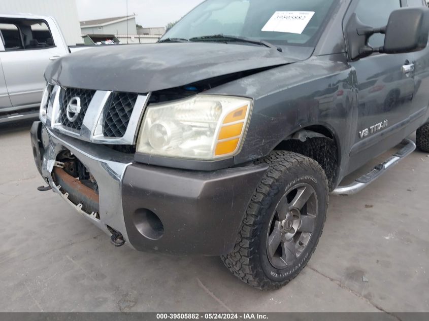 2007 Nissan Titan Se VIN: 1N6BA06A67N219187 Lot: 39505882