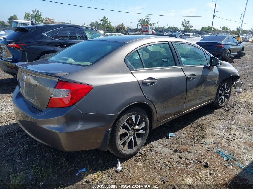 2012 Honda Civic Ex VIN: 19XFB2F88CE301432 Lot: 39505885