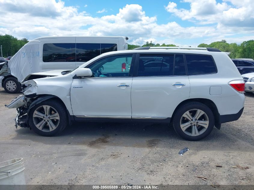 2013 Toyota Highlander Limited V6 VIN: 5TDDK3EH0DS245248 Lot: 39505889