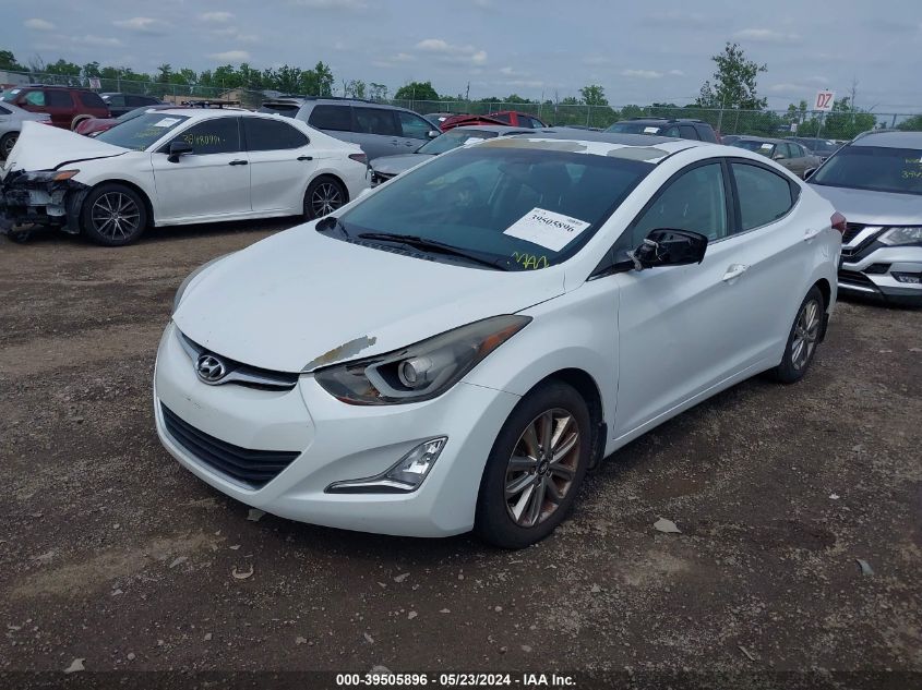 2015 Hyundai Elantra Se VIN: 5NPDH4AE6FH631987 Lot: 39505896