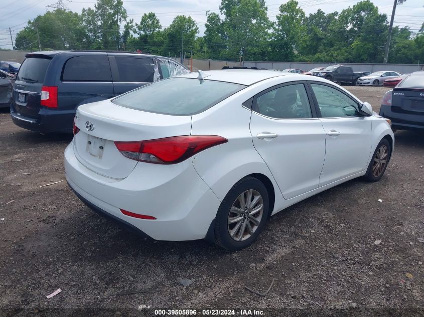 2015 Hyundai Elantra Se VIN: 5NPDH4AE6FH631987 Lot: 39505896