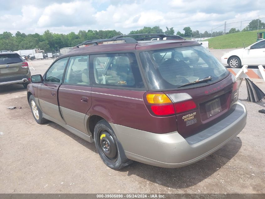 2000 Subaru Outback Limited VIN: 4S3BH686XY7619396 Lot: 39505898