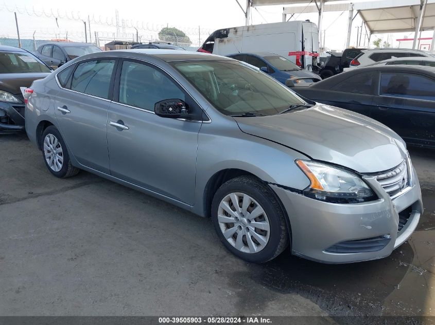 2014 Nissan Sentra Sv VIN: 3N1AB7AP2EL615861 Lot: 39505903