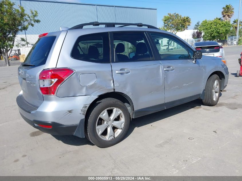 2016 Subaru Forester 2.5I Premium VIN: JF2SJADCXGH494722 Lot: 39505913