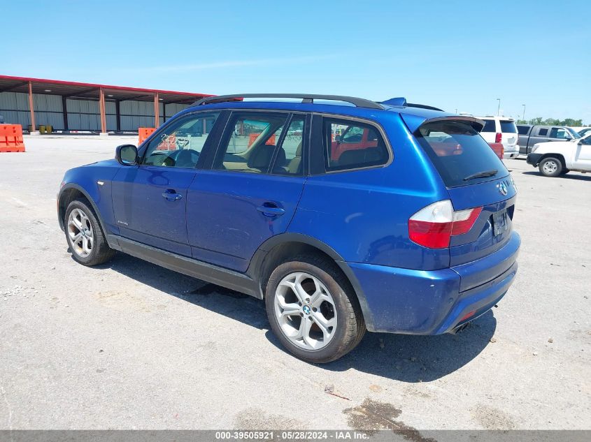 2010 BMW X3 xDrive30I VIN: WBXPC9C43AWJ39789 Lot: 39505921