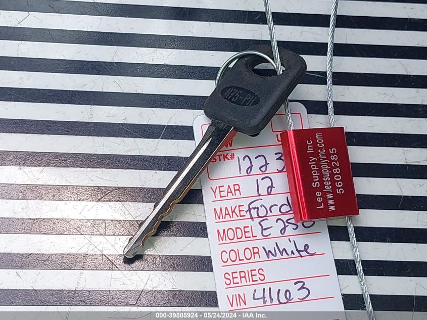 2012 Ford Econoline E250 Van VIN: 1FTNS2ELXCDB14163 Lot: 39505924