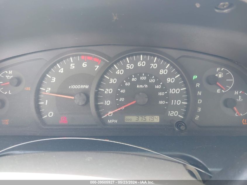 2005 Toyota Tundra Base V8 VIN: 5TBJT32145S471987 Lot: 39505927