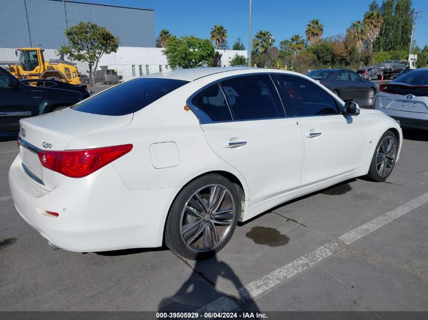 2014 Infiniti Q50 Premium VIN: JN1BV7AP0EM673551 Lot: 39505929