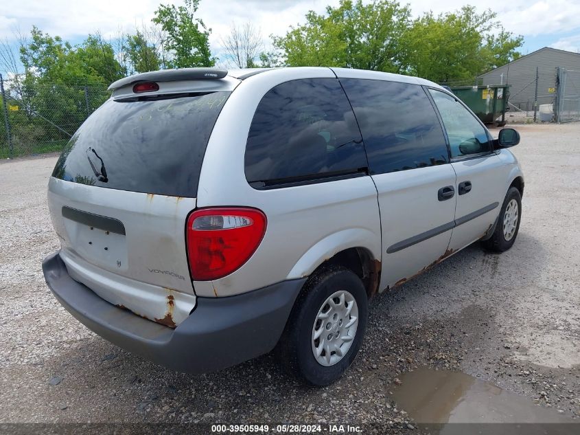 2002 Chrysler Voyager VIN: 1C4GJ25302B504615 Lot: 39505949