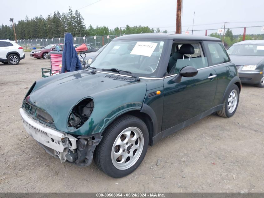 2002 Mini Cooper VIN: WMWRC33462TC37091 Lot: 39505954