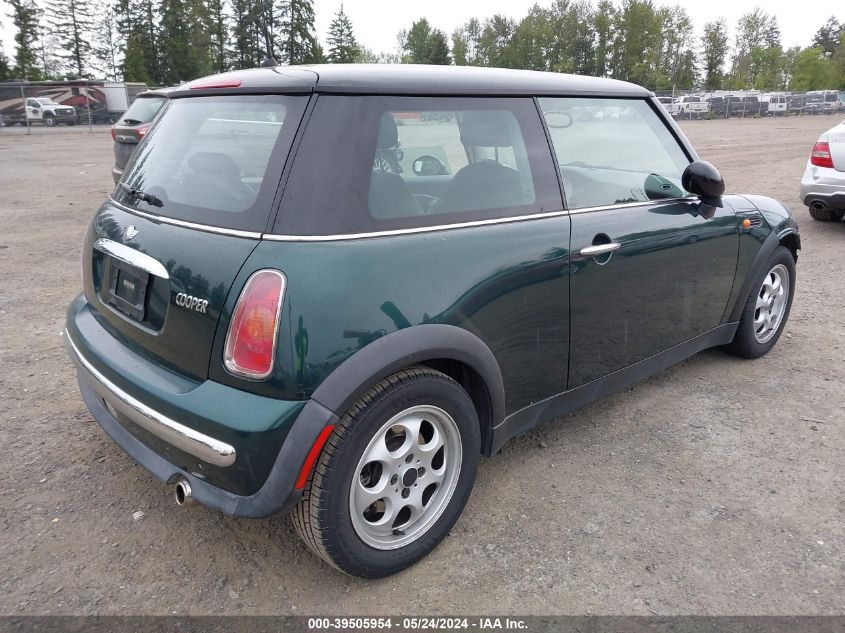 2002 Mini Cooper VIN: WMWRC33462TC37091 Lot: 39505954