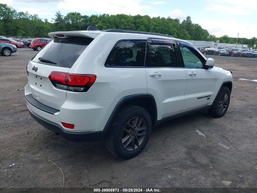 2016 Jeep Grand Cherokee 75Th Anniversary VIN: 1C4RJFAG6GC399640 Lot: 39505973