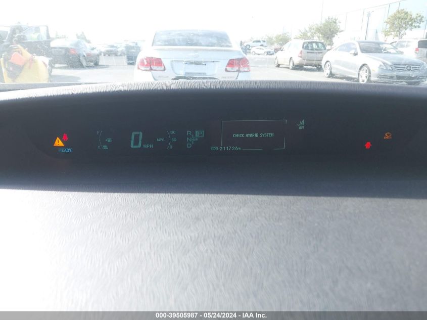 2011 Toyota Prius Three VIN: JTDKN3DU9B5306354 Lot: 39505987