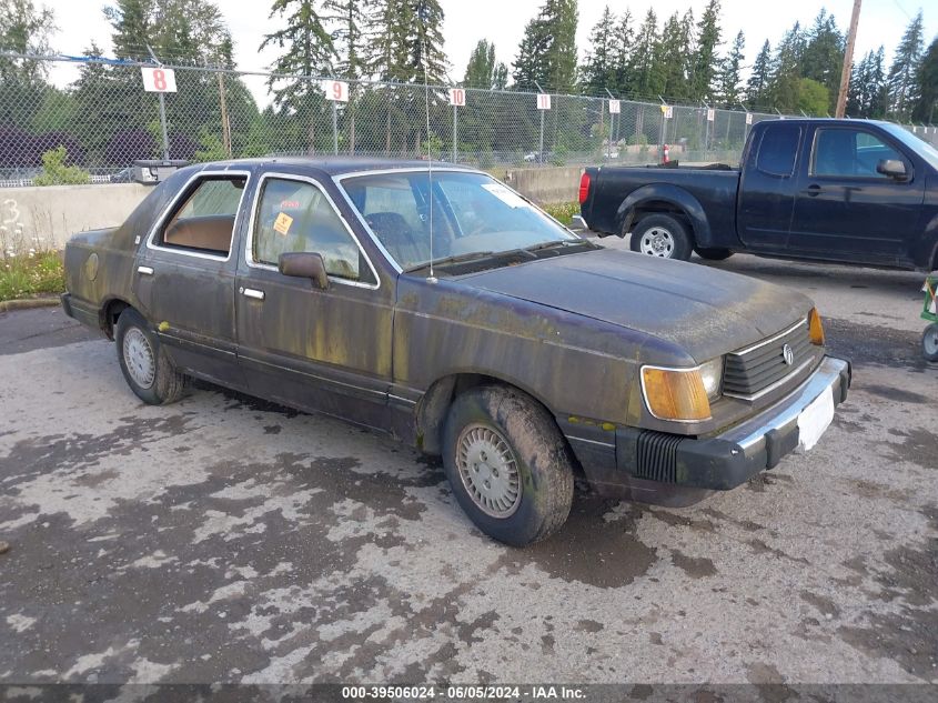 1984 Mercury Topaz Ls VIN: 2MEBP76RXEB651627 Lot: 39506024