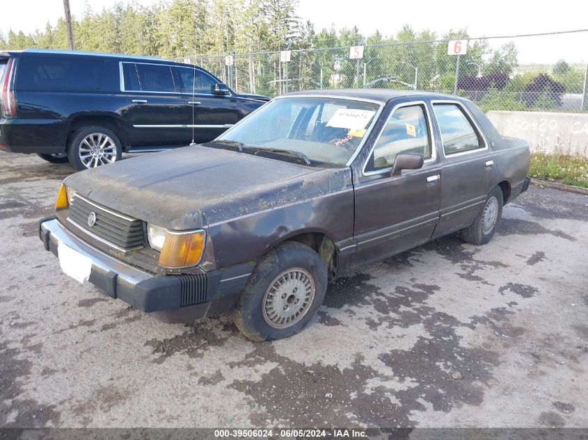 1984 Mercury Topaz Ls VIN: 2MEBP76RXEB651627 Lot: 39506024