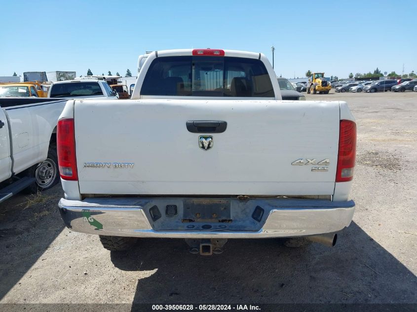 2006 Dodge Ram 3500 Slt/Trx4 Off Road/Sport VIN: 3D7LX38C76G244098 Lot: 39506028