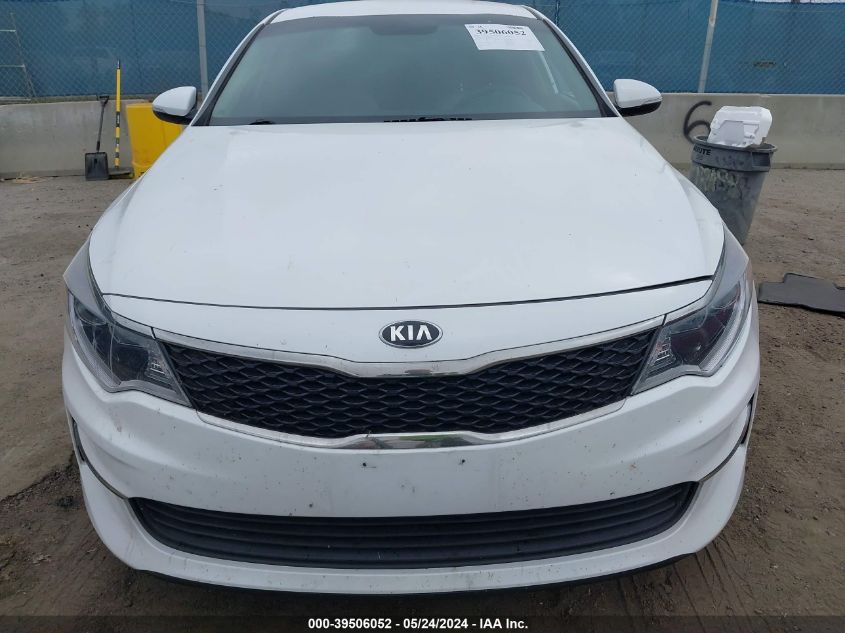 2016 Kia Optima Lx VIN: 5XXGT4L3XGG059181 Lot: 39506052