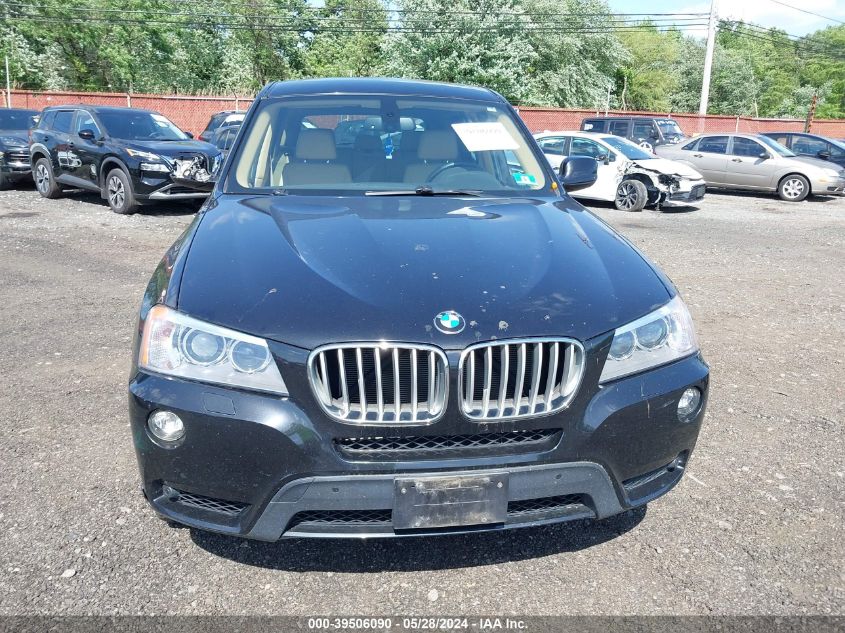 2011 BMW X3 xDrive35I VIN: 5UXWX7C59BL733444 Lot: 39506090