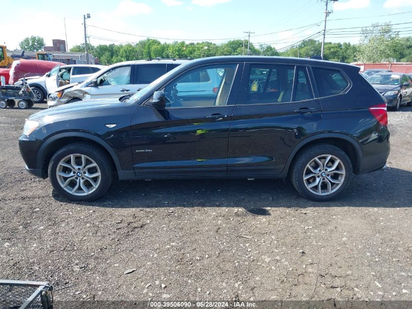 2011 BMW X3 xDrive35I VIN: 5UXWX7C59BL733444 Lot: 39506090