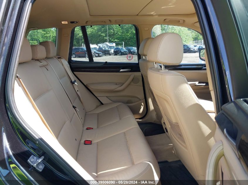 2011 BMW X3 xDrive35I VIN: 5UXWX7C59BL733444 Lot: 39506090