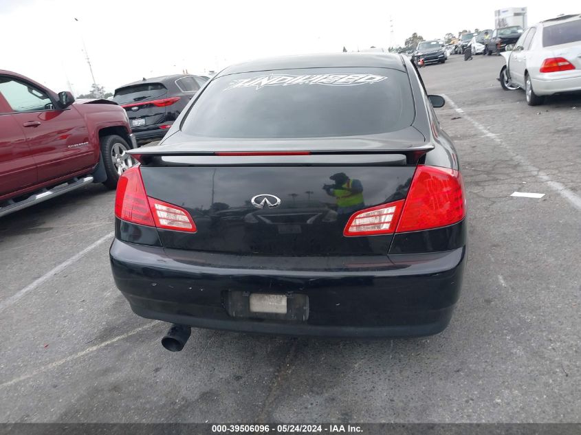 2003 Infiniti G35 VIN: JNKCV51E53M330895 Lot: 39506096