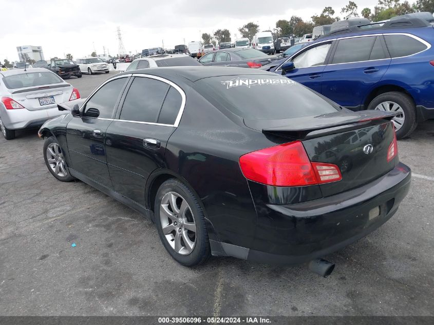 2003 Infiniti G35 VIN: JNKCV51E53M330895 Lot: 39506096