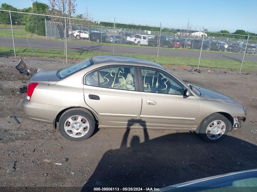 2003 Hyundai Elantra Gls/Gt VIN: KMHDN45D63U471939 Lot: 39506113