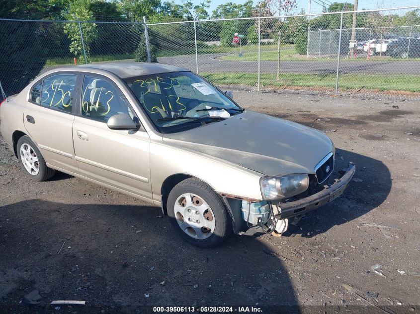 2003 Hyundai Elantra Gls/Gt VIN: KMHDN45D63U471939 Lot: 39506113