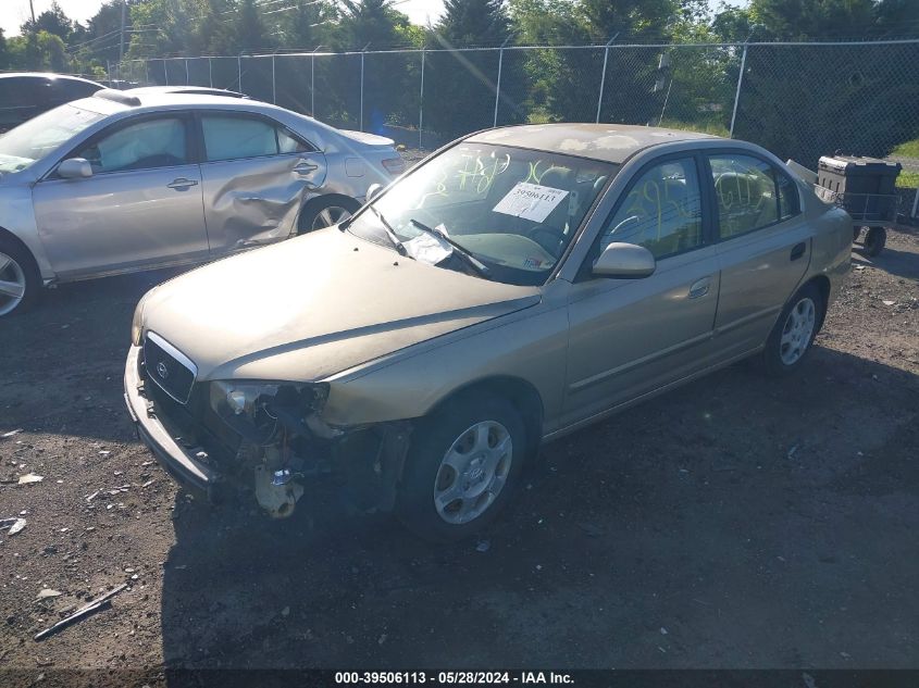 2003 Hyundai Elantra Gls/Gt VIN: KMHDN45D63U471939 Lot: 39506113