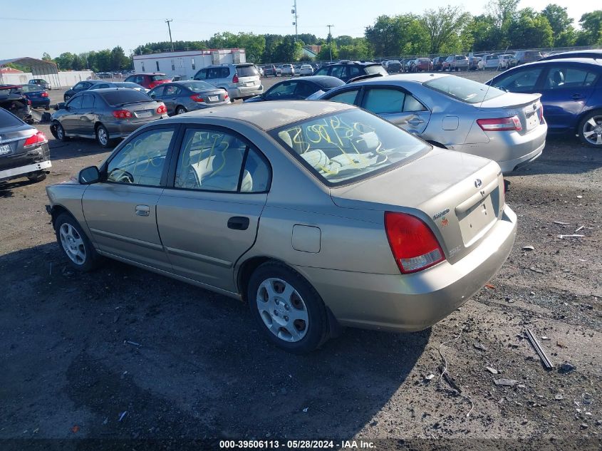 2003 Hyundai Elantra Gls/Gt VIN: KMHDN45D63U471939 Lot: 39506113