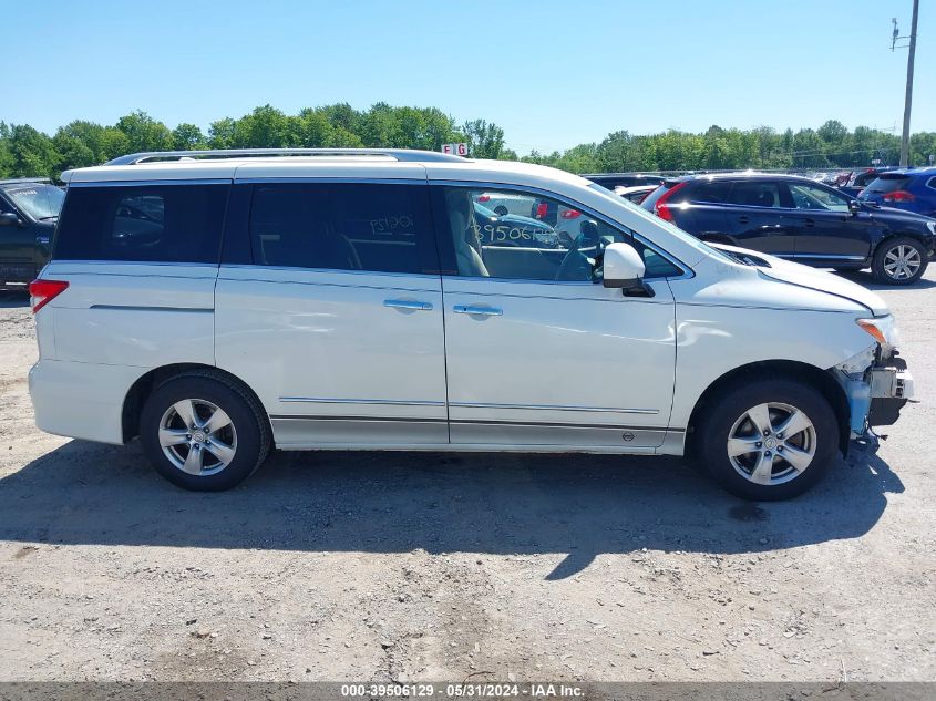 2016 Nissan Quest Platinum/S/Sl/Sv VIN: JN8AE2KP7G9152279 Lot: 39506129