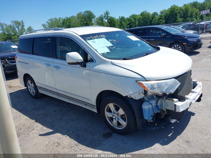 2016 Nissan Quest Platinum/S/Sl/Sv VIN: JN8AE2KP7G9152279 Lot: 39506129