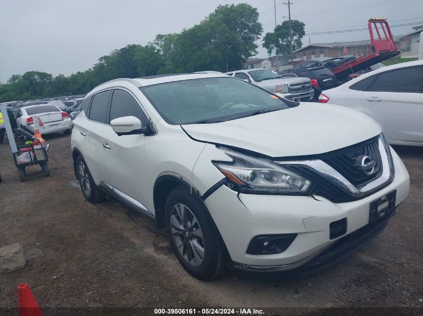 2015 Nissan Murano Sl VIN: 5N1AZ2MG0FN233140 Lot: 39506161