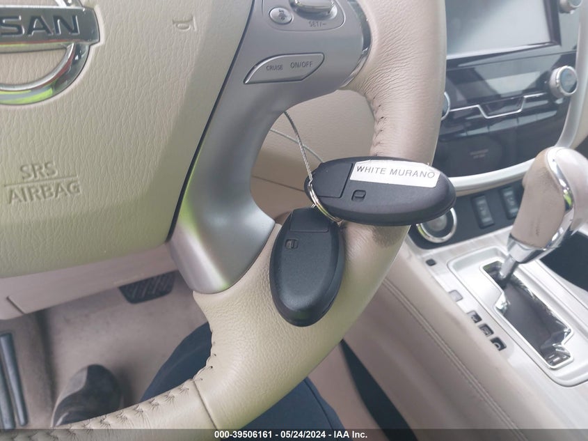 2015 Nissan Murano Sl VIN: 5N1AZ2MG0FN233140 Lot: 39506161